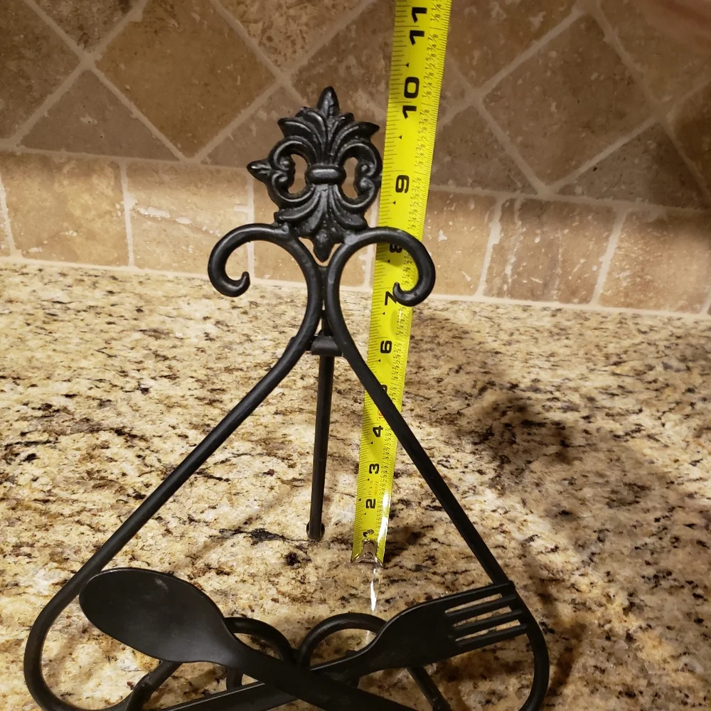 Cookbook Holder - Dark Bronze Metal - 10